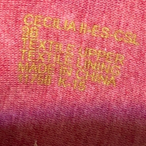 Lauren Ralph Lauren Cecilia slip on espadrille wedge sandal pink gold size 9 - Picture 4 of 13